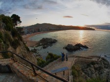 strand-lloret-de-mar-ausblick