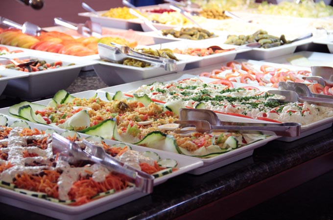 Reichhaltiges Buffet