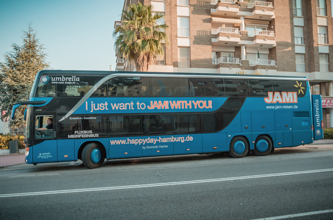 Die Anreise nach Lloret de Mar mit dem Bus