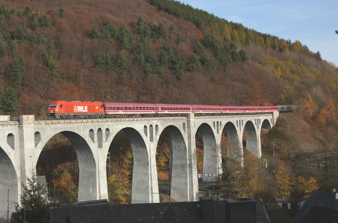 Die Zugstrecke des Euro Express Zuges nach Lloret
